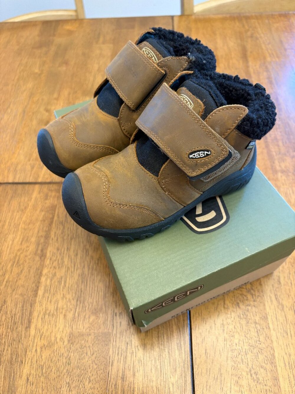 Keen Kids Shoes Keen Kootenay Waterproof Boots Warm Winter Brown Size 10